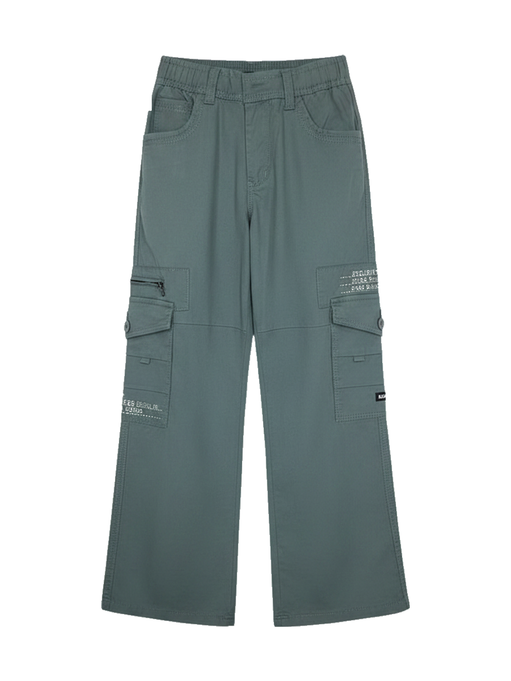 Teal Wide-Leg Cargo